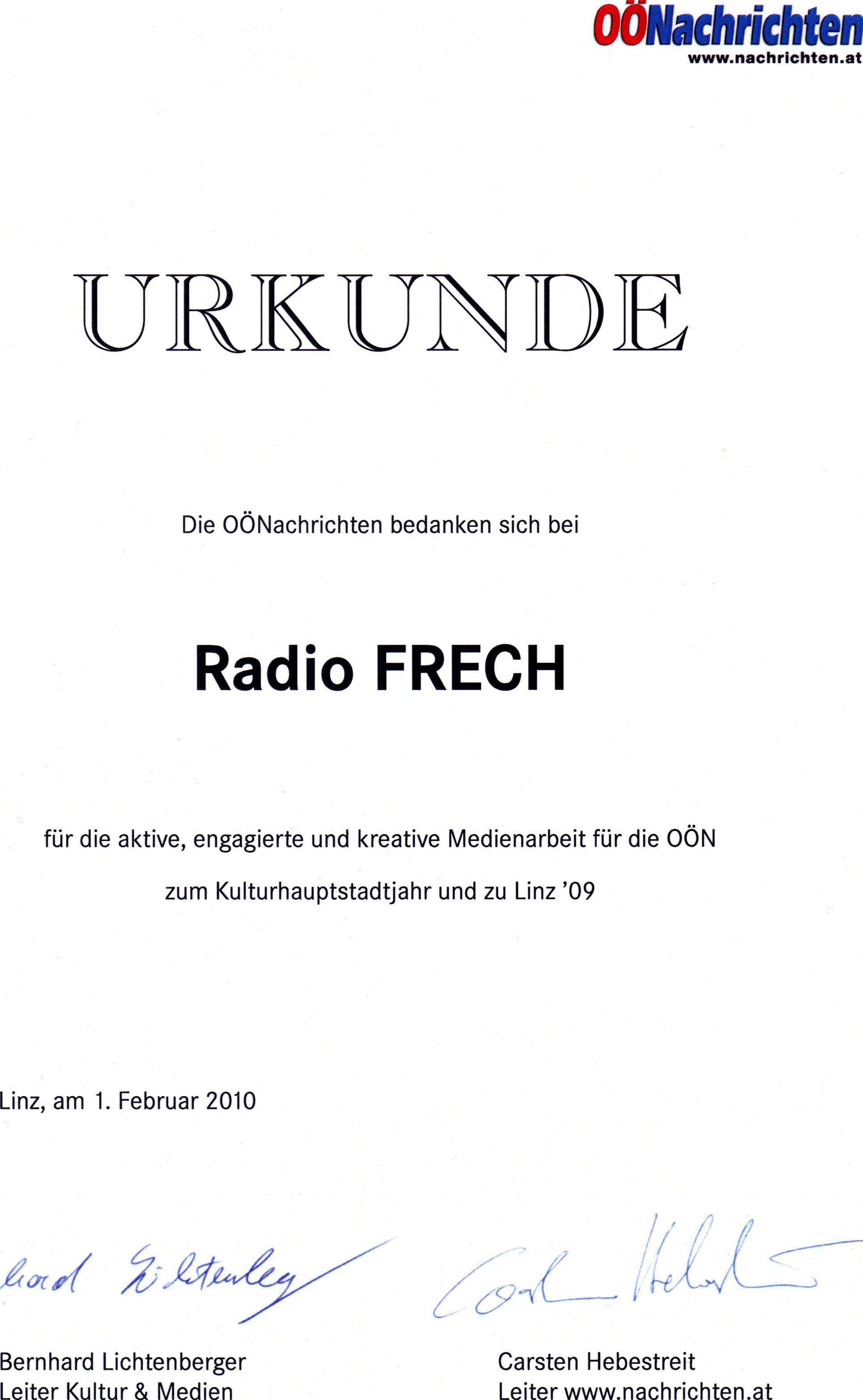 OÖN Linz09 Urkunde.jpg